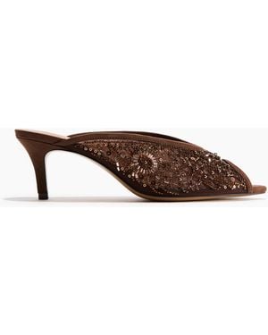 H&M Hohe Mules mit Verzierungen - Braun