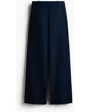 H&M Wijde Pantalon - Blauw