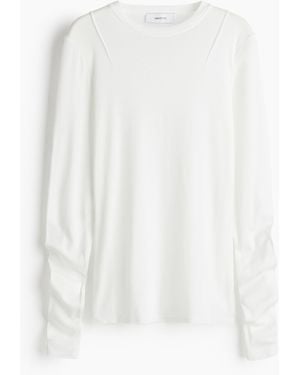 H&M Shirt aus Pima-Baumwolle - Weiß