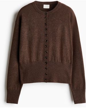 H&M Feinstrick-Cardigan - Braun