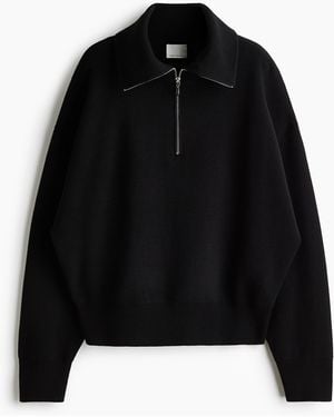 H&M Troyer aus Wollgemisch - Schwarz