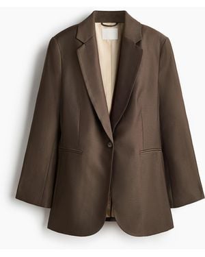 H&M Einreihiger Blazer - Braun
