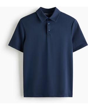 H&M Cooling Regular Fit Polo Shirt - Blauw