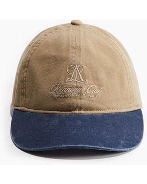 H&M Twillcap mit Motivstickerei - Blau