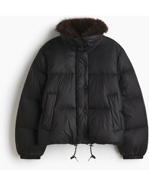 H&M Down puffer jacket - Schwarz