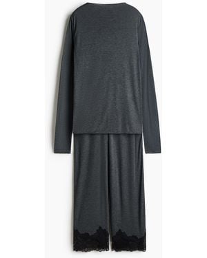 H&M Pyjama aus Jersey - Schwarz