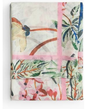 H&M Sjaal Met Print - Wit