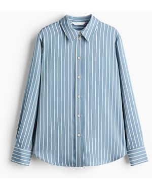 H&M Overhemdblouse - Blauw