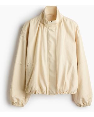 H&M Jack Met Tunnelkraag En Ballonmouwen - Naturel