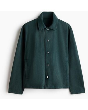 H&M Overshirt aus Twill - Grün