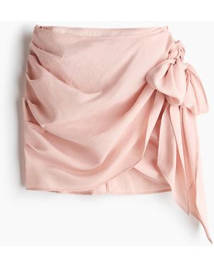 H&M Drapierter Wickelrock - Pink