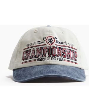 H&M Cap aus Baumwolltwill - Blau