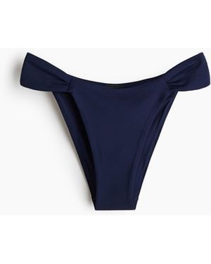 H&M Cheeky Tanga-Bikinihose - Blau