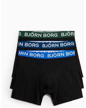 H&M Cotton Stretch Boxer 3p - Blauw