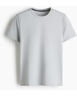 H&M Sport-T-Shirt aus Mesh mit DryMoveTM - Grau