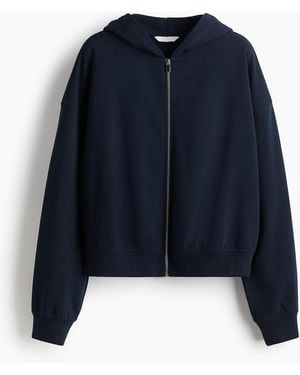 H&M Hoodiejacke - Blau