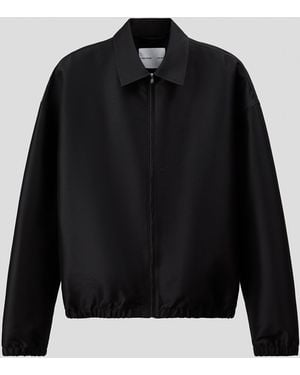 H&M Shacket in Loose Fit - Schwarz