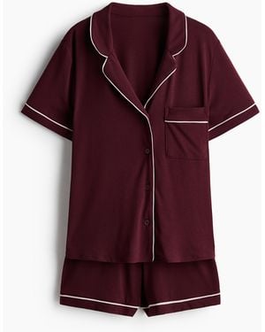 H&M Shorty aus Viskosegemisch - Lila