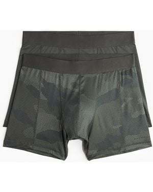 H&M 2er-Pack Sport-Trunks mit DryMoveTM - Grau