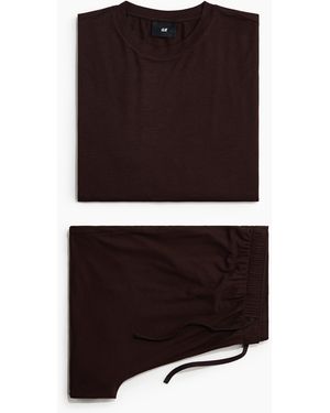 H&M Tricot Pyjama - Zwart