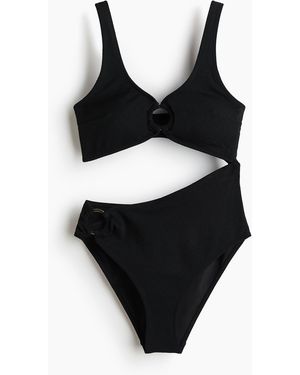 H&M Cutout-badpak Met Padded Cups - Zwart