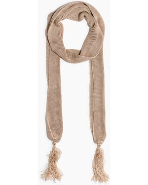 H&M Shimmering viscose scarf - Natur