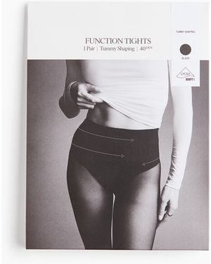 H&M Tummy Shape Panty Met Lycra - Zwart