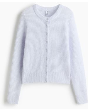 H&M Cardigan in Rippstrick - Weiß