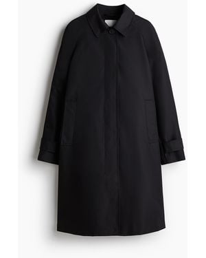 H&M Carcoat Van Twill - Zwart
