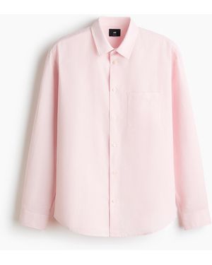 H&M Overhemd Van Linnenmix - Roze