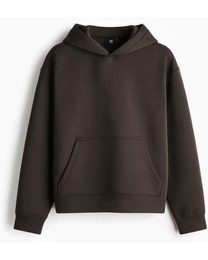 H&M Scuba Capuchonsweater - Zwart