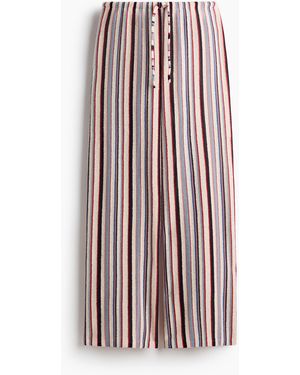 H&M Gestrickte Hose mit Kordelzug - Mehrfarbig