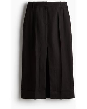 H&M Jupe aus Leinenmix - Schwarz