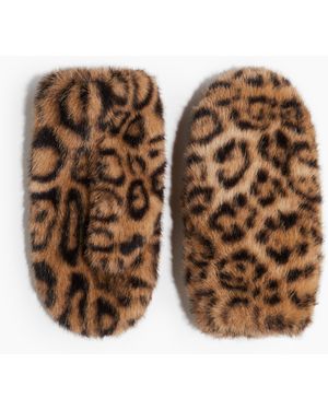 H&M Flauschige Fäustlinge - Braun