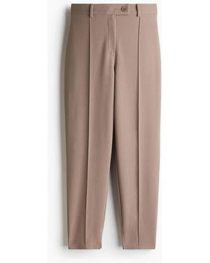 H&M Hose mit Bügelfalten - Braun