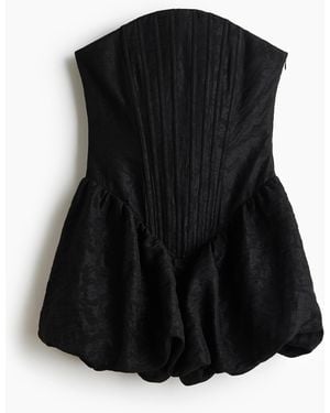 H&M Korsagenkleid mit Ballonrock - Schwarz