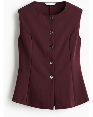 H&M Weste aus Interlock-Jersey - Lila