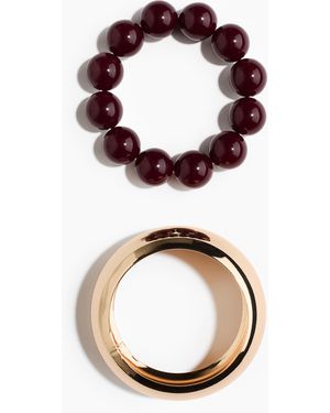 H&M 2er-Pack Armbänder - Pink