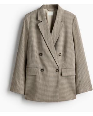 H&M Zweireihiger Blazer - Natur