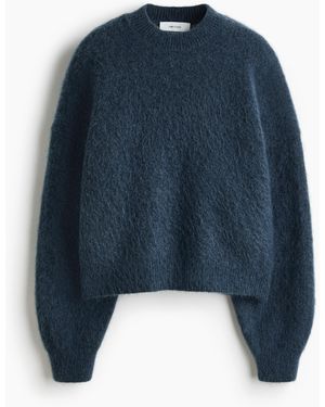 H&M Pullover aus gebürstetem Mohairgemisch - Blau
