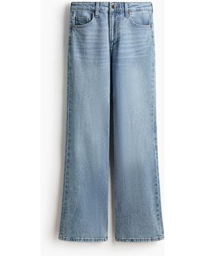 H&M Bootcut High Waist Jeans - Blauw