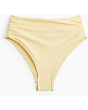 H&M Cheeky Bikinihose High Waist - Natur