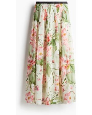 H&M Faltenjupe - Weiß