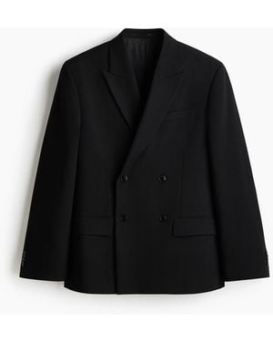 H&M Glitterend Double-breasted Colbert - Zwart