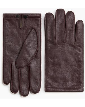 H&M Lederhandschuhe - Lila