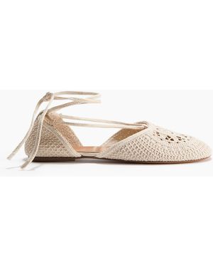 H&M Ballerinas im Häkellook - Weiß