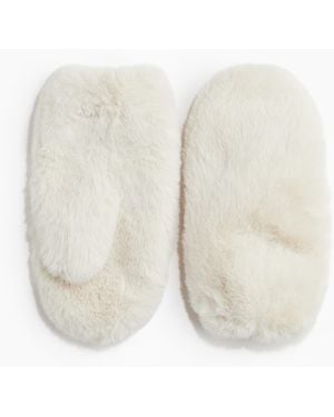 H&M Flauschige Fäustlinge - Weiß