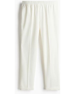 H&M Twillhose Slim Fit - Weiß