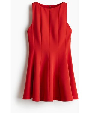 H&M Ausgestelltes Kleid - Rot