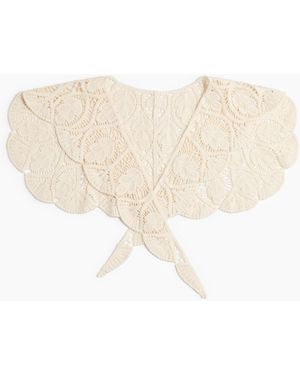 H&M Gestricktes Tuch im Häkellook - Natur